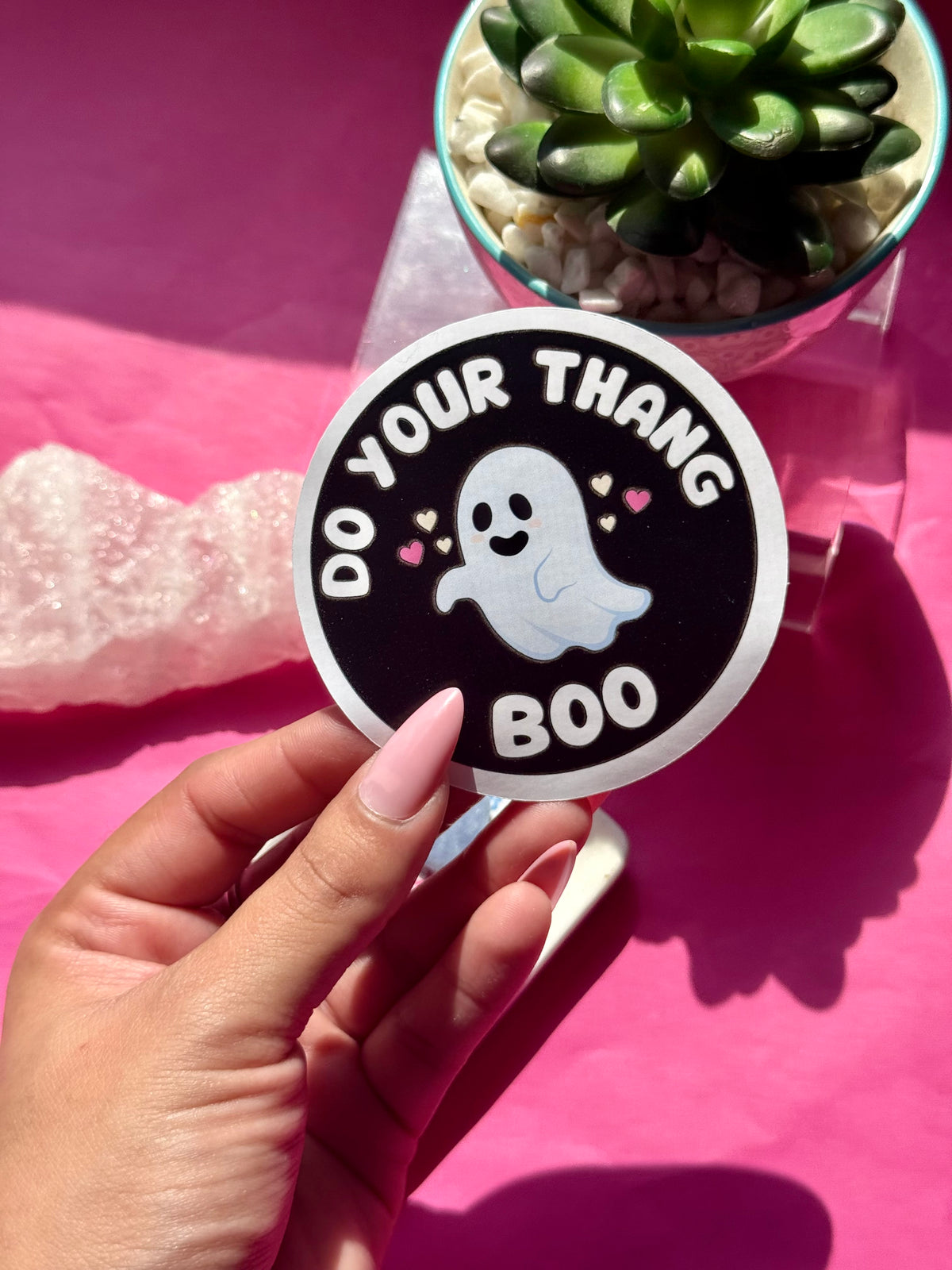Do Your Thang Boo Ghost - Circle Sticker