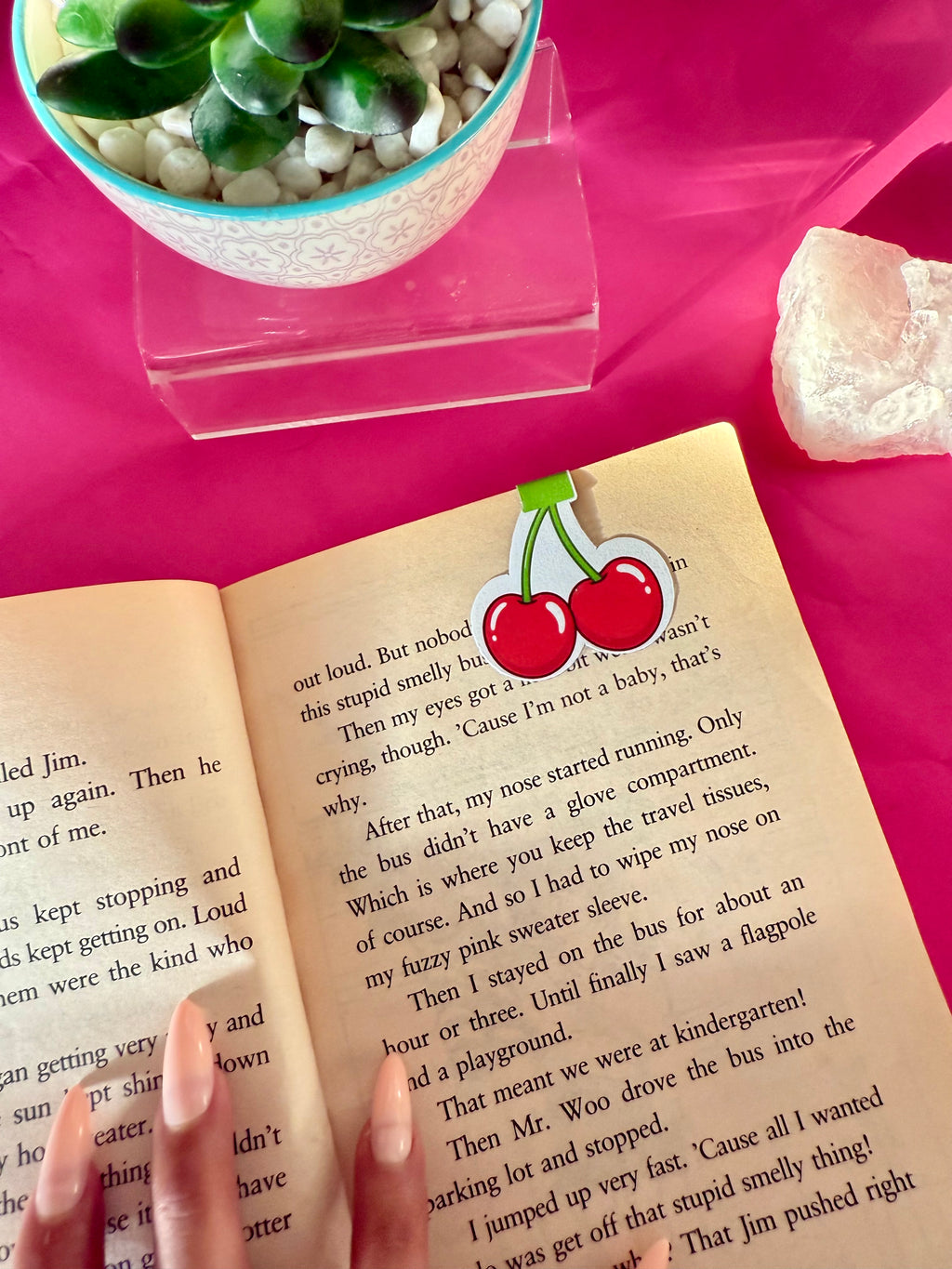 Magnetic Cherry Bookmark