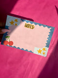 Denim Cherry Notepad Set